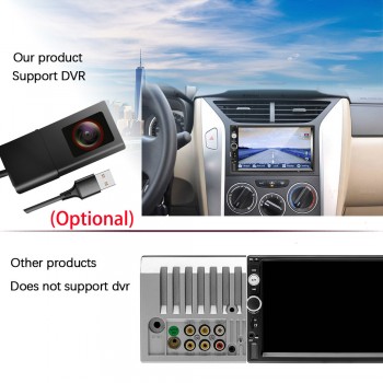 Podofo 2 din car radio 7 MP5 Player Touch Screen Digital Display Bluetooth Multimedia USB/DVR/FM/mirror link 2din Autoradio