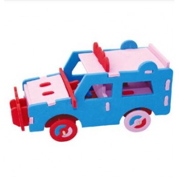 April Du Kids DIY Craft Kits EVA 3D Puzzle Car Truck Model Children Handicrafts Creative Handmade Educational Toys,1pcs