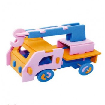 April Du Kids DIY Craft Kits EVA 3D Puzzle Car Truck Model Children Handicrafts Creative Handmade Educational Toys,1pcs