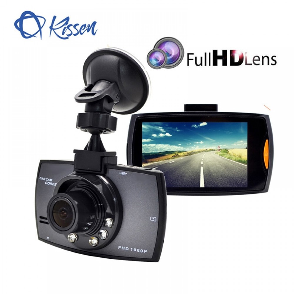 Kissen Full HD 1080P Car DVR 2.7 Inch IPS Screen Car Camera Dual Lens Dash Cam Video Recorder Night Vision G-sensor Registrator