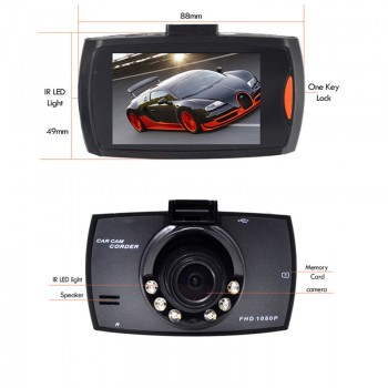 Kissen Full HD 1080P Car DVR 2.7 Inch IPS Screen Car Camera Dual Lens Dash Cam Video Recorder Night Vision G-sensor Registrator