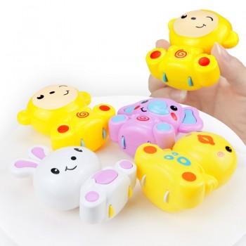 4 in 1Musical Crib Mobile Bed Bell Kawaii Animal Baby Rattle Rotating Bracket Toys Giraffe Holder Wind-up Music Box Gift oyuncak