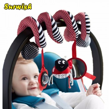 Surwish Cute Infant Babyplay Baby Toys Activity Spiral Bed amp; Stroller Toy Set Hanging Bell Crib Rattle Toys For Baby