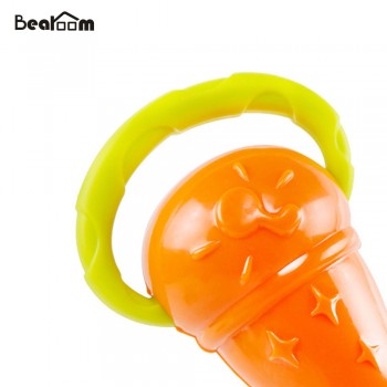 Bearoom Baby Rattles Mobiles Fuuny Baby Toys Intelligence Grasping Gums Soft Teether Plastic Hand Bell hammer Educational Gift