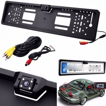 Car Rearview Camera EU European License Plate Frame Backup Car Number Waterproof 170 degree CCD Night Vision Parking Rear View