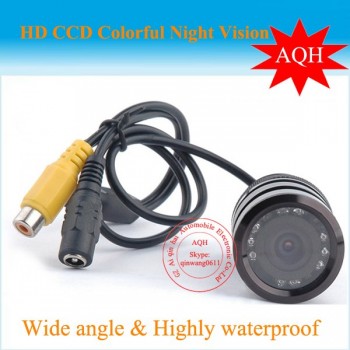 Promotion Car Rear View Camera Reverse Backup Parking Waterproof CCD Camera with IR LED Night vision,free shipping