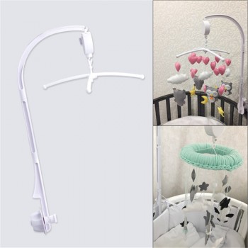 Plastic Baby Crib Holder Baby DIY Crib Mobile Bed Bell Toy Holder 360 Degree Rotate Arm Bracket Wind-up Music Box Baby Rattle