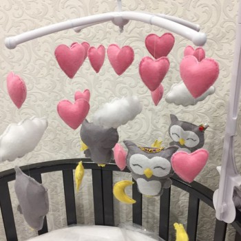 Plastic Baby Crib Holder Baby DIY Crib Mobile Bed Bell Toy Holder 360 Degree Rotate Arm Bracket Wind-up Music Box Baby Rattle