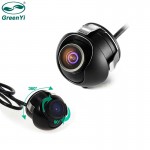 GreenYi Mini CCD 360 Degree Car Rear View Camera Front Side View Backup Camera with Multi-function Switcher Cable