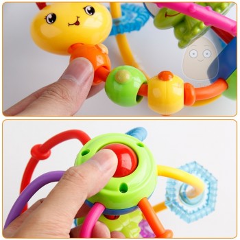 Baby Toys 0-12 Months Rattle Multifunctional Slide Activity Ball Educational Tactile Senses Grasping Baby Development toy