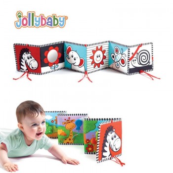 Baby Soft Cloth Books Quiet Book Baby Toys Cartoon Infant Toddlers Children Educational Stroller Bed Hanging Rattle Toy Ruffle