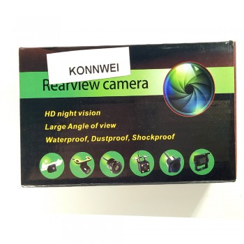 KONNWEI Waterproof 4 LED Night Vision Car CCD Rear View Camera Parking Assistance Camera