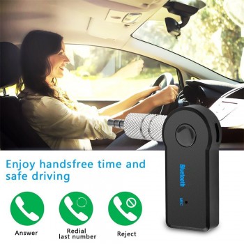 Rovtop Mini 3.5MM Jack AUX Audio MP3 Music Bluetooth Receiver Car Kit Wireless Handsfree Speaker Headphone Adapter for iphone Z2