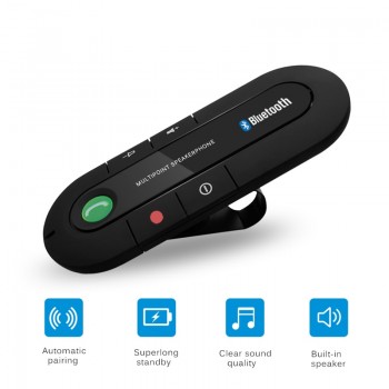 Handsfree Bluetooth Car Kit Wireless Bluetooth Stereo Speaker Phone MP3 Music Player Bluetooth Transmitter With Dual USB Charger