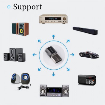 JINSERTA Universal 3.5mm jack Bluetooth Car Kit Hands free Music Audio Receiver Adapter Auto AUX Kit for Speaker Headphone