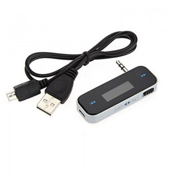 Wireless Mini FM Transmitter Car MP3 Player LCD Display 3.5mm In-car Music Audio Transmitter Modulator for Phones