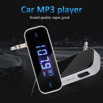 Wireless Mini FM Transmitter Car MP3 Player LCD Display 3.5mm In-car Music Audio Transmitter Modulator for Phones