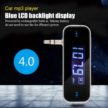 Wireless Mini FM Transmitter Car MP3 Player LCD Display 3.5mm In-car Music Audio Transmitter Modulator for Phones