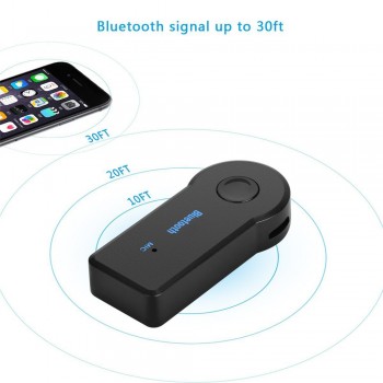 Rovtop Mini 3.5mm Jack AUX Audio MP3 Music Bluetooth Receiver Car Kit Wireless Handsfree Speaker Headphone Adapter With Mic Z2