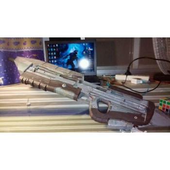 1:1 82cm Halo War Human MA5D Rifle Paper Model Manual DIY Can Not Be Launched