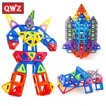 QWZ 400pcs Mini Magnetic Blocks Brinquedos Models Building Toy Magnetic Designer Bricks Magnetic Toys Educational Kids Gifts