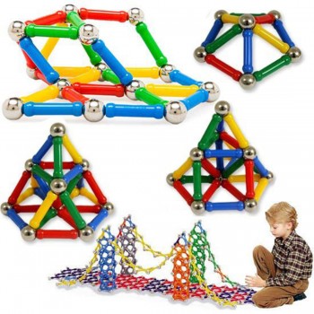 103pcs Magnetic Building Blocks Sticks Construction Fancy Fun Pulzzle Toy Kids Gift