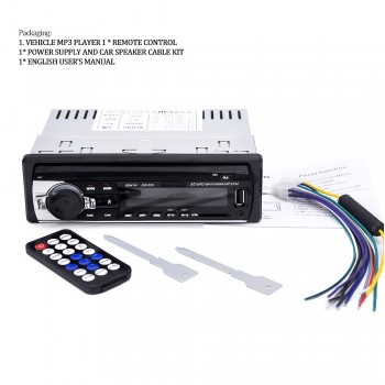 Auto Radio Car Radio 12V Bluetooth Car Audio Stereo In-dash 1 Din FM Aux Input Receiver SD USB MP3 MMC WMA