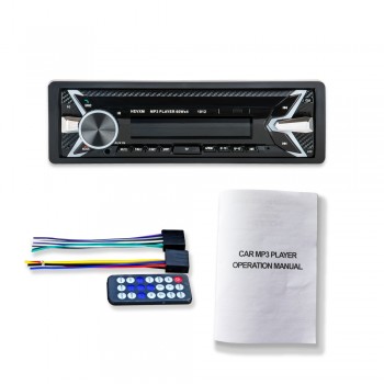 LaBo New 12V Car audio stereo Car Radio Bluetooth V3.0 In-dash 1 Din FM Aux Input Receiver SD USB MP3 MMC WMA Car Radio Playe