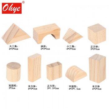 100pcs Children Wooden Building Construction Block Toys Baby Creative Wooden Log Blocks Early Learning Educational Toy