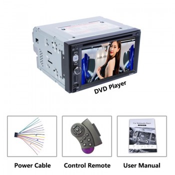 Universal DC 12V Full HD 1080P 2 DIN Car Multimedia CD DVD Player Player Steering Wheel Control FM Radio Bluetooth Player