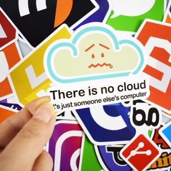 50 Pcs Internet Java JS Php Html Cloud Docker Bitcoin Programming Language APP Logo Cool Stickers for Laptop Car DIY Stickers