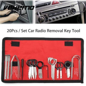 20Pcs Professional Car Radio Audio Stereo CD Player Removal Key Tool Kits Set