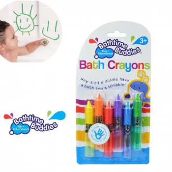 6 Pcs Drawing Toys Bath Toy Baby Bath Crayons Toddler Washable Bathtime Safety Fun Play Educational Kids Toy