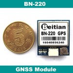 3.0V-5.0V TTL level,GNSS module,GPS GLONASS Dual GPS module antenna,built in FLASH,BN-220