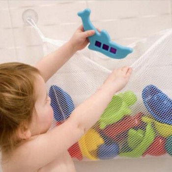 Baby Toy Mesh Bag Bath Bathtub Doll Organizer Suction Bathroom Bath Toy Stuff Net