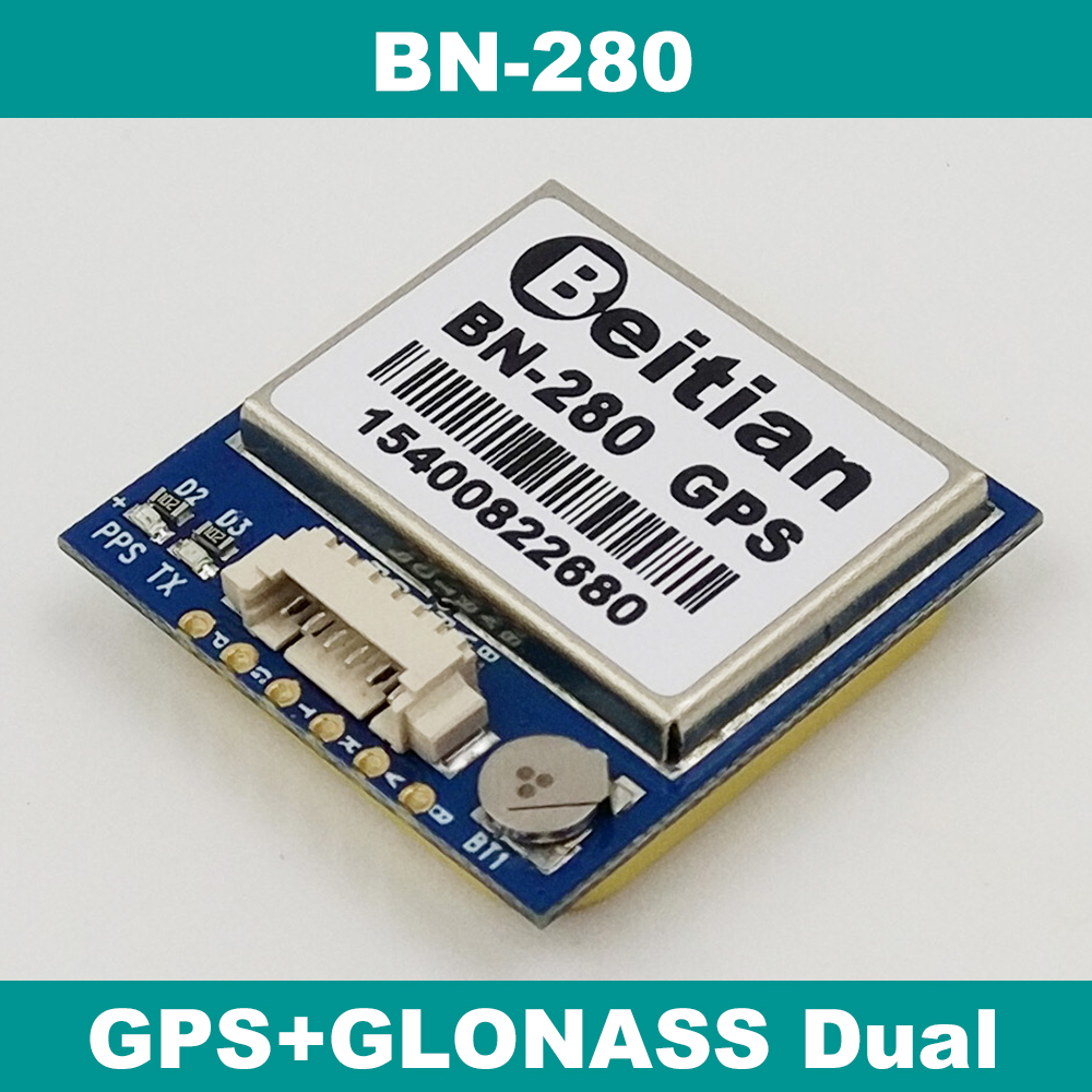 UART TTL level GPS GLONASS Dual GNSS module  GPS module with antenna FLASH BN-280