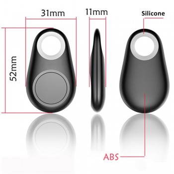 Mini Smart GPSBluetooth 4.0 Low Energy Anti-Lost Alarm Wireless Remote Shutter GPS Tracker Alarm Keychain for Kids,Keys,Pets,etc