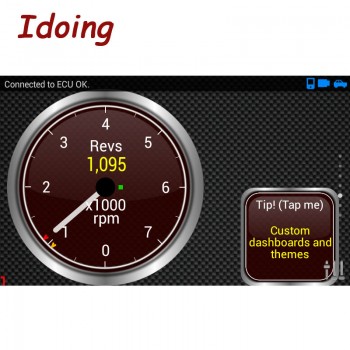 IDoing ELM 327 V1.5 Bluetooth Vehicle Diagnostic Tool OBD2 OBD-II ELM327 Car Interface Scanner Works For Android