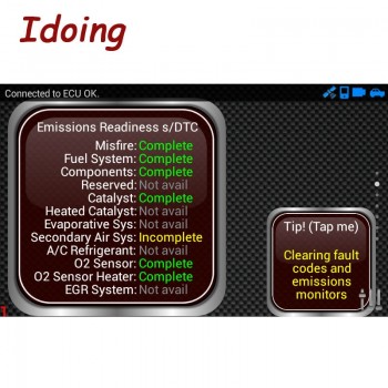 IDoing ELM 327 V1.5 Bluetooth Vehicle Diagnostic Tool OBD2 OBD-II ELM327 Car Interface Scanner Works For Android