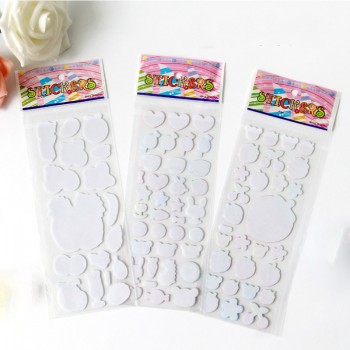 10 Sheets/lot 3D Puffy Bubble Stickers Mixed Cartoon Mickey Cars Spiderman Waterpoof DIY Children Boy Girl Toy