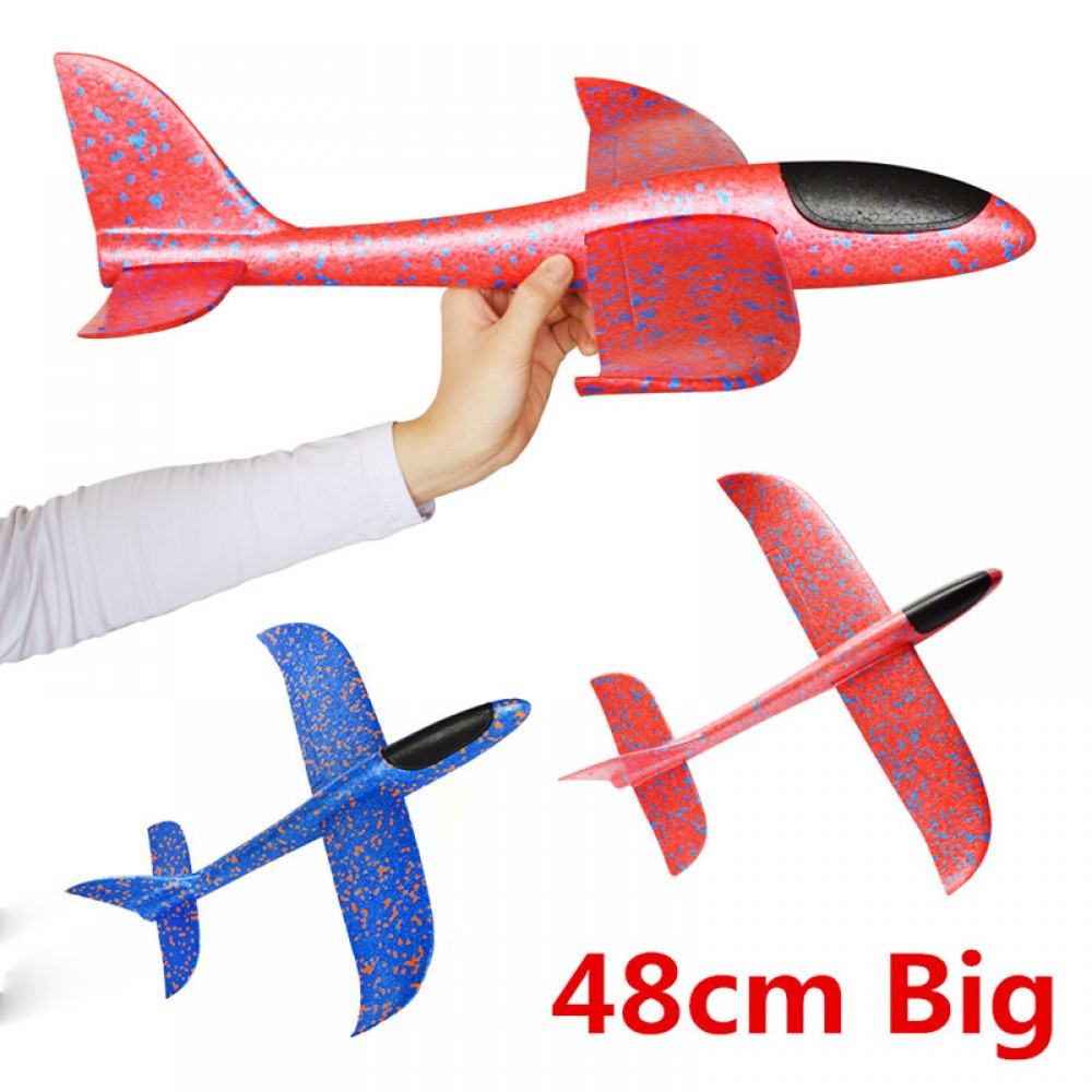 48cm Big Good quality Hand Launch Throwing Glider Aircraft Inertial Foam EPP Airplane Toy Children Plane Model Outdoor Fun Toys