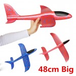 48cm Big Good quality Hand Launch Throwing Glider Aircraft Inertial Foam EPP Airplane Toy Children Plane Model Outdoor Fun Toys