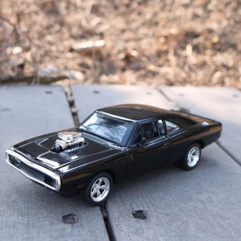 Dodge Charger Diecast Metal Model Car Sound And Light Pull-back Vehicle Toy