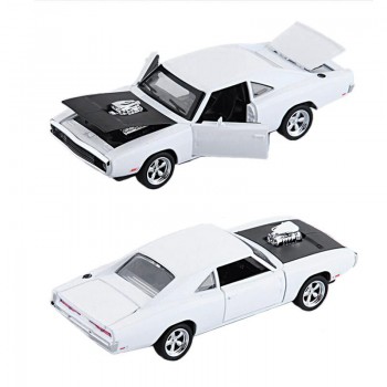 Dodge Charger Diecast Metal Model Car Sound And Light Pull-back Vehicle Toy