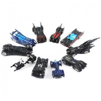 10pcs/set Mini BATMOBILE Diecast Cars 1:64 Electroplated Metal Fast and Furious Batman The Dark Night Model Car Toys for Kids