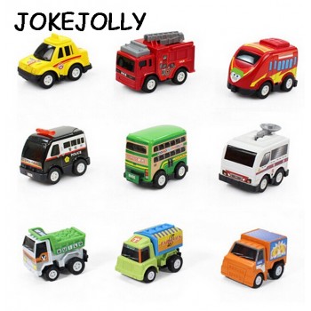 6pcs/set New Classic Boy Girl Truck Vehicle Kids Child Toy Mini Small Pull Back Car toys  plastic colorful car toy WYQ