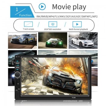 VODOOL 2Din 7018B 7 Touch Screen In Dash Bluetooth Car MP5 Player FM Radio Audio 1080P Video Media Player With Rear View Camera