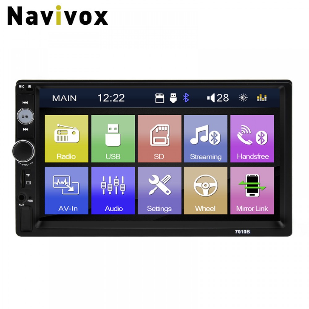 Navivox Car Multimedia Player 7 inch Bluetooth FM Radio Car MP4 MP5 Player Touch Screen Auto Audio Stereo FM/MP5/USB