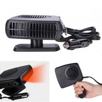 200W 12V Car Truck Auto Heater Hot Cool Fan Windscreen Window Demister Defroster Swing-out Handle Driving Enthusiasts Auto Kit