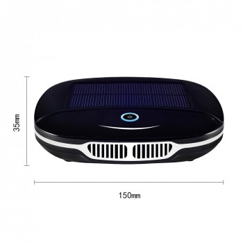 Newest Solar Energy Car Air Purifier Car Use Ionizer Air Cleaner Anion Freshner PM2.5 UFO Shape No Noise High Speed Purify